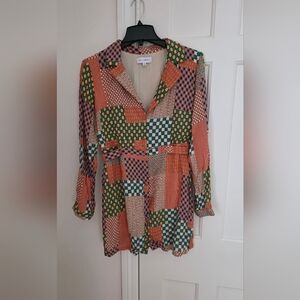 Lost + Wander Geometric Patterned Mini Dress